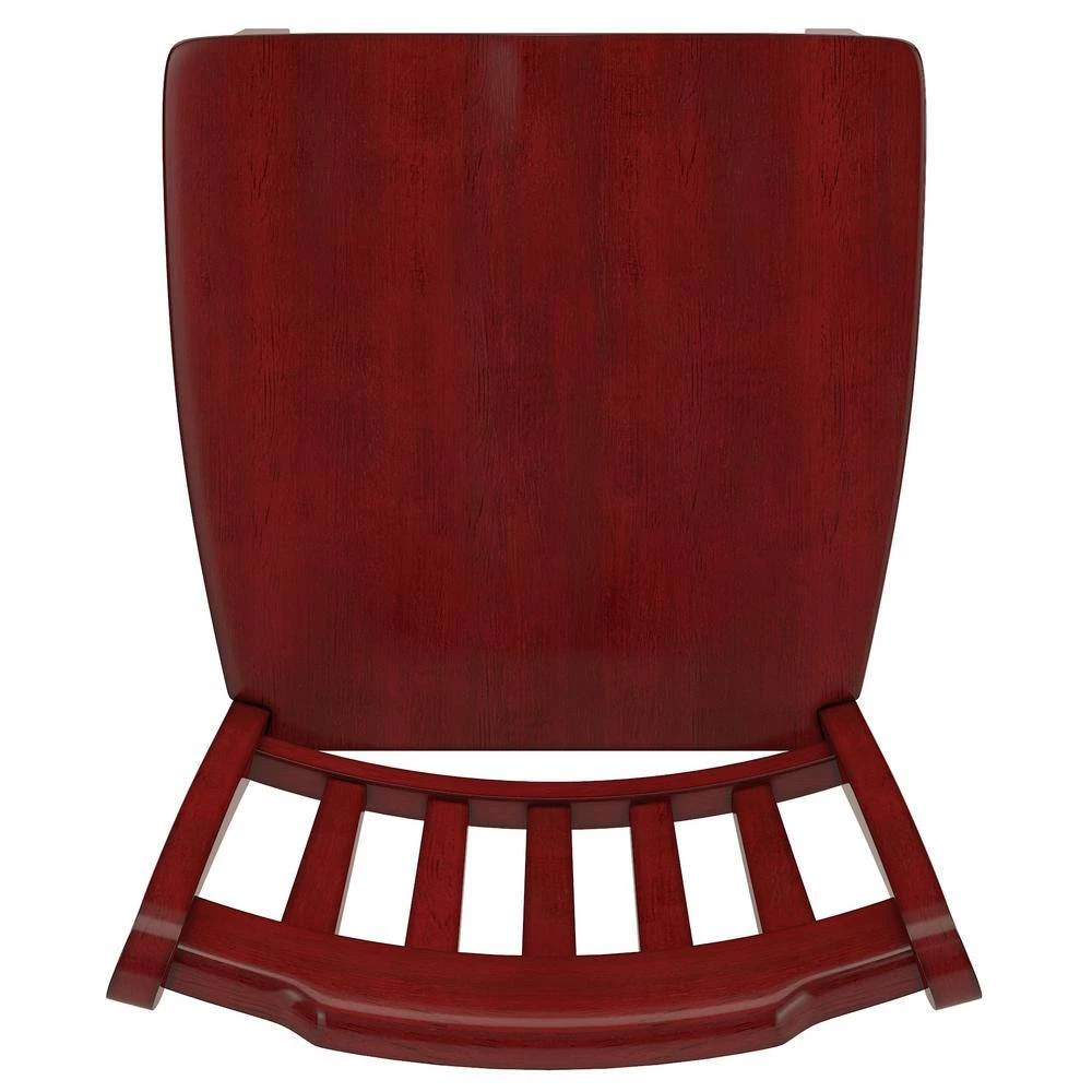 Antique Berry Slat Back Bar Height Chairs (Set of 2) by HomeSullivan - Image 8