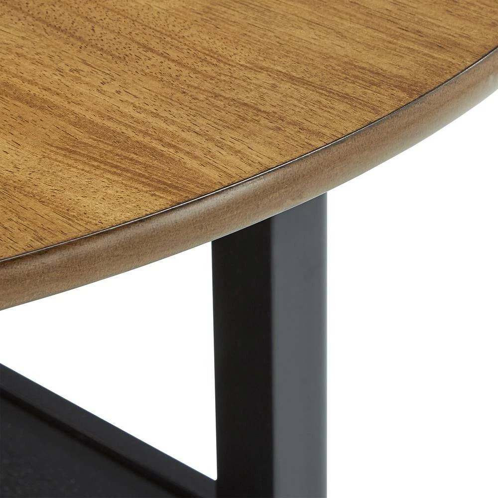 Antique Black 2-Side Drop Leaf Round Counter Height Table by HomeSullivan - Image 7