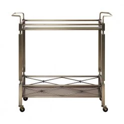Anise Antique Brass Bar Cart by HomeSullivan