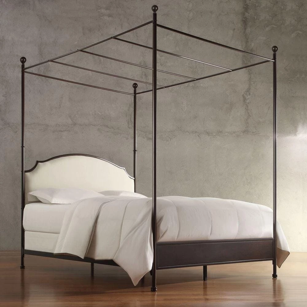 Bridgewater Antique Bronze Full Canopy Bed by HomeSullivan - Image 4