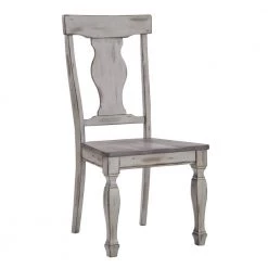 Antique Gray Two-Tone Wood Dining Chairs (Set of 2) by HomeSullivan