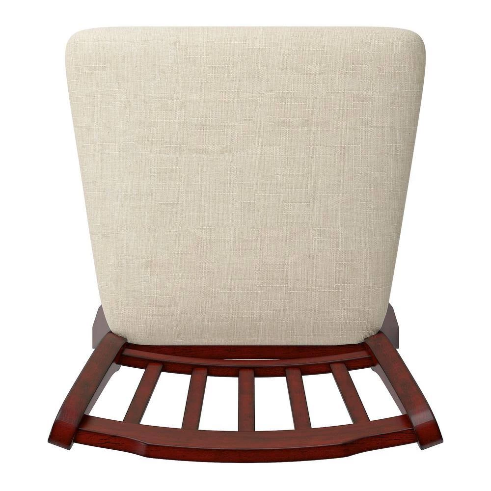 42 in. Antique Berry Slat Back Counter Height Wood Swivel Chair by HomeSullivan - Image 7