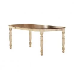 Anna Antique White Extendable Dining Table by HomeSullivan