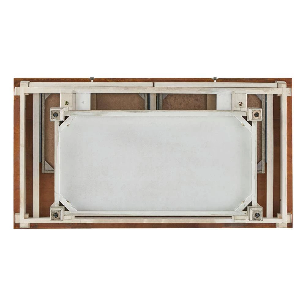 Antique White 2-Tone Kitchen Island Buffet by HomeSullivan - Image 5