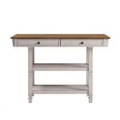 Antique White 2-Tone Kitchen Island Buffet by HomeSullivan