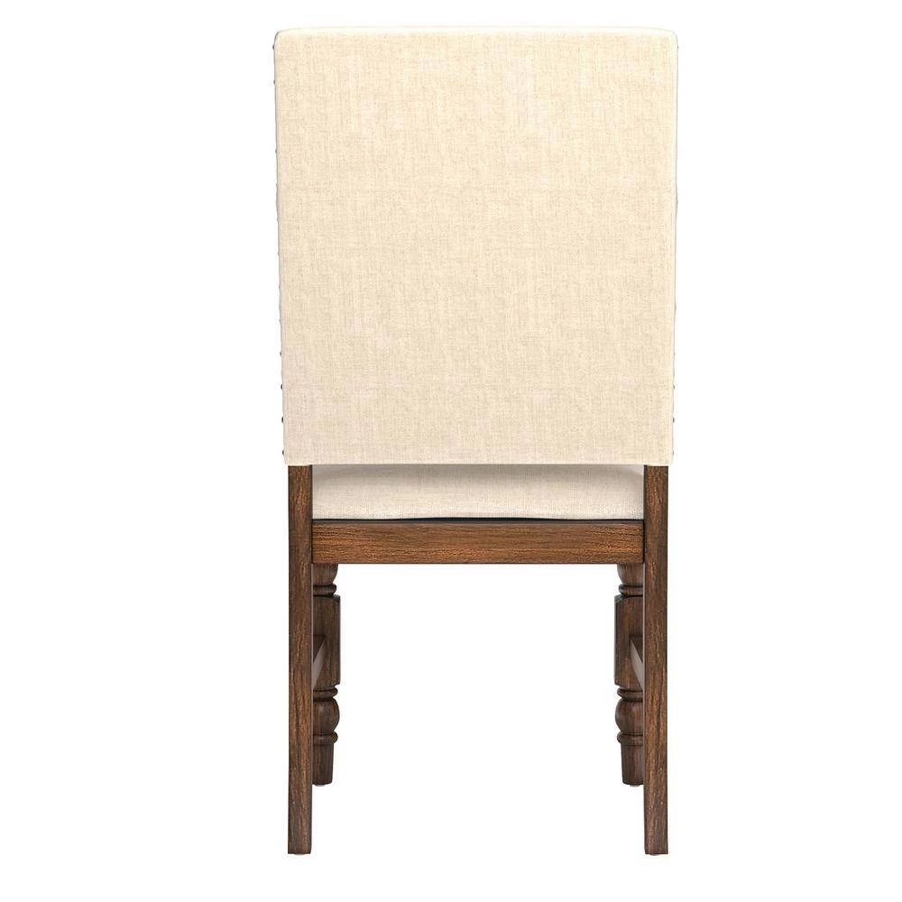 Beige Nailhead Upholstered Dining Side Chairs (Set Of 2) by HomeSullivan - Image 6