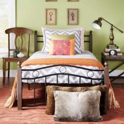 Dahlia Black and Brown Full Platform Bed by HomeSullivan