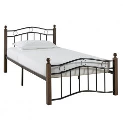 Black Metal Twin Platform Bed by HomeSullivan