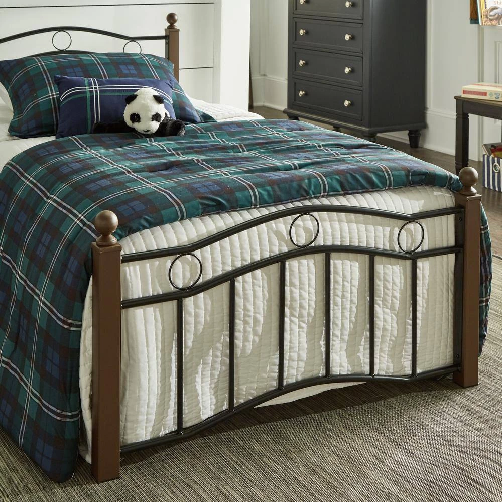 Black Metal Twin Platform Bed by HomeSullivan - Image 5