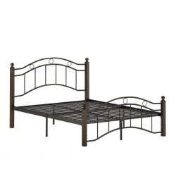 Black Metal Frame Full Platform Bed by HomeSullivan