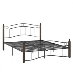 84 in. Black Metal Queen Bed by HomeSullivan