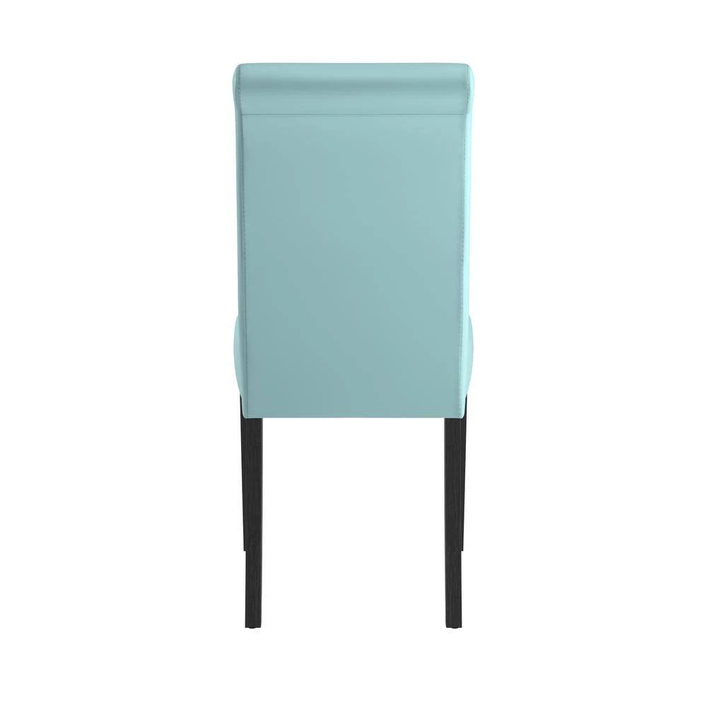 Blue Faux Leather Upholstered Dining Chair (Set of 2) by HomeSullivan - Image 6