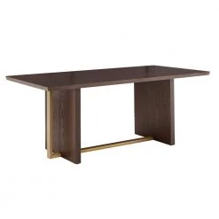 78-in. Rectangle Brown Espresso Wood Top Dining Table by HomeSullivan