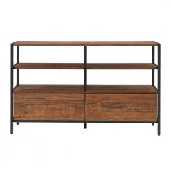 Rustic Brown Finish TV stand Media Center by HomeSullivan