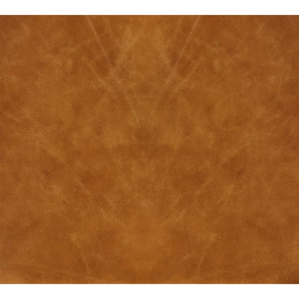 Russel Caramel Leather Arm Chair by HomeSullivan - Image 8