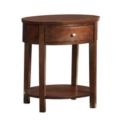 Kissel Brown Oval Accent Table by HomeSullivan