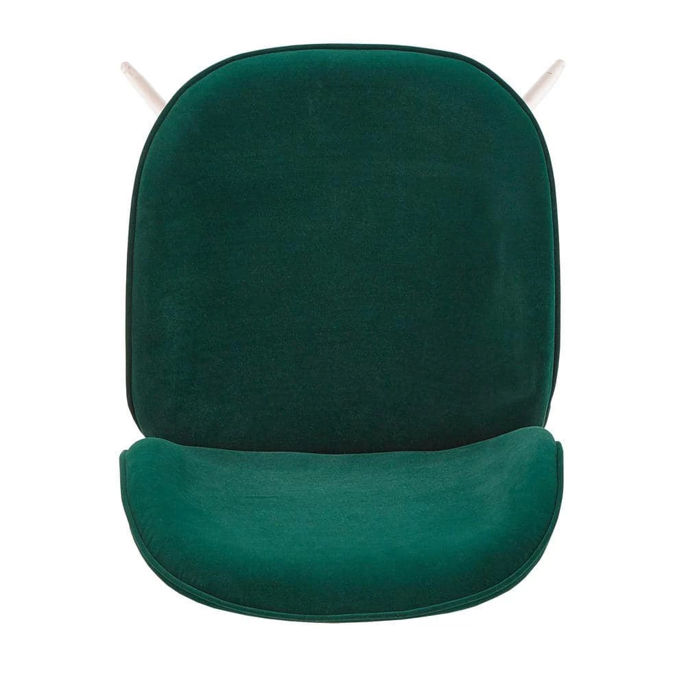 Gold Fully Upholstered Green Velvet Dining Chair (Set of 2) by HomeSullivan - Image 8