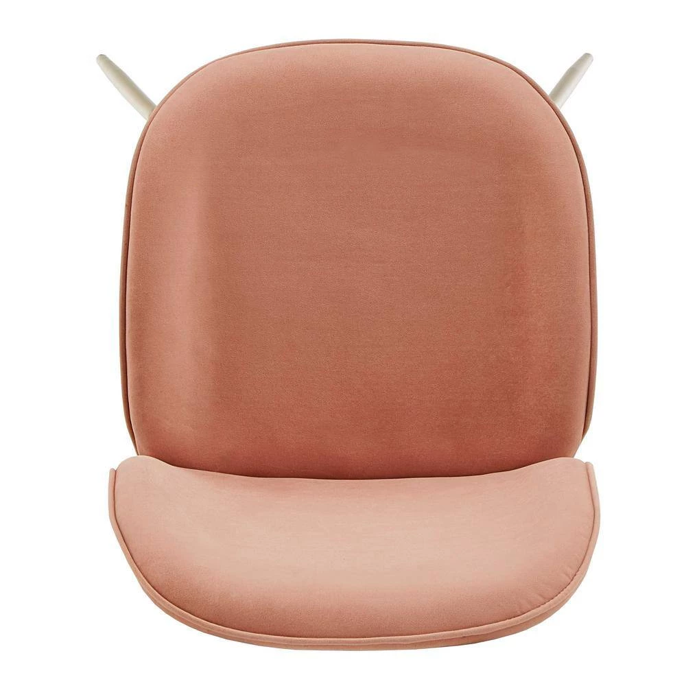 Gold Fully Upholstered Pink Velvet Dining Chair (Set of 2) by HomeSullivan - Image 8