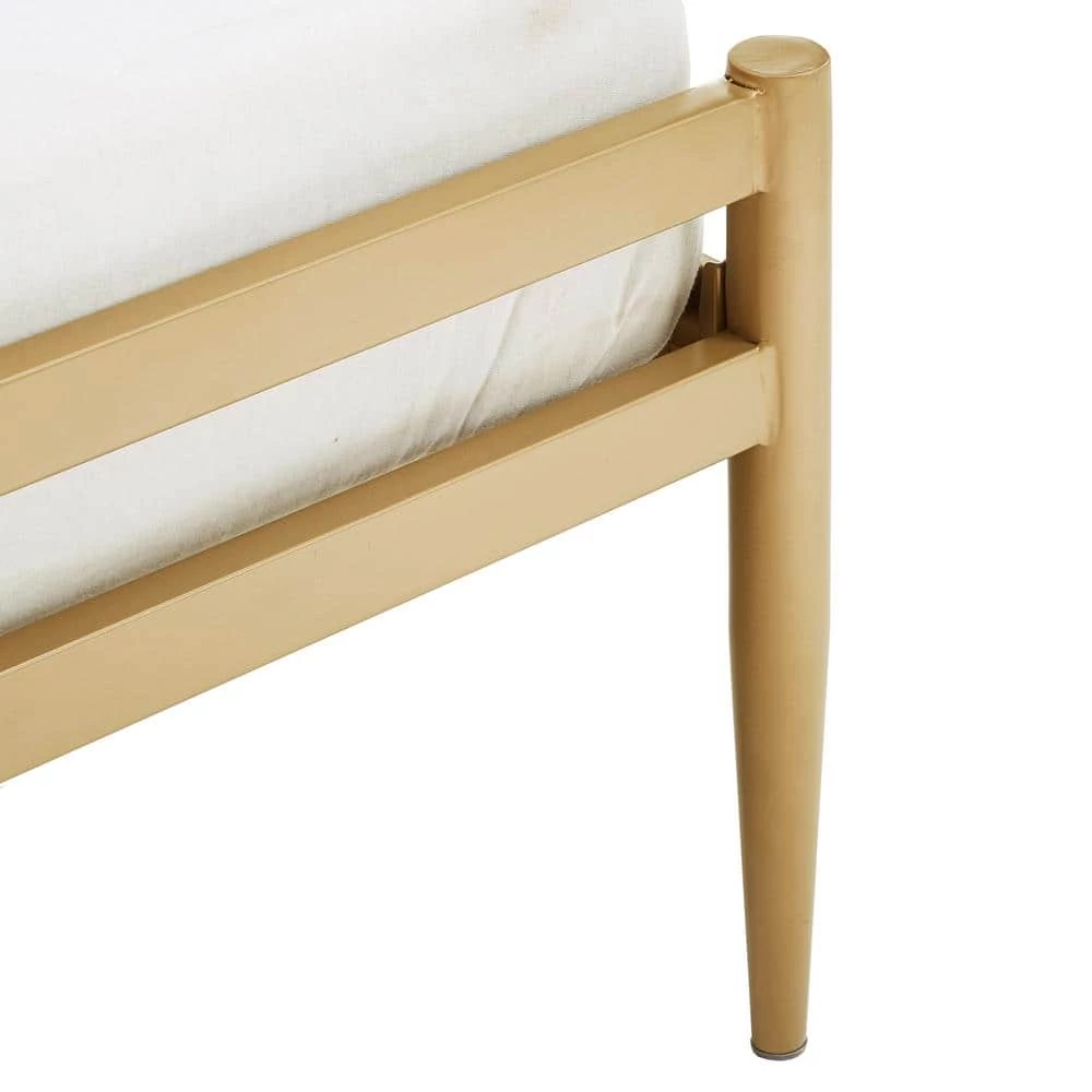 Gold Metal Queen Bed by HomeSullivan - Image 8