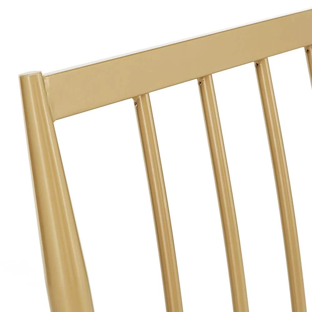 Gold Metal Queen Bed by HomeSullivan - Image 7