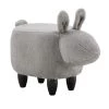 Gray Rabbit Animal Ottoman by HomeSullivan
