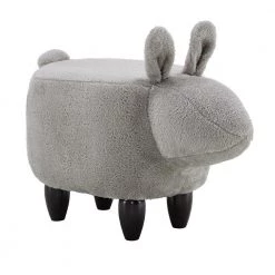 Gray Rabbit Animal Ottoman by HomeSullivan