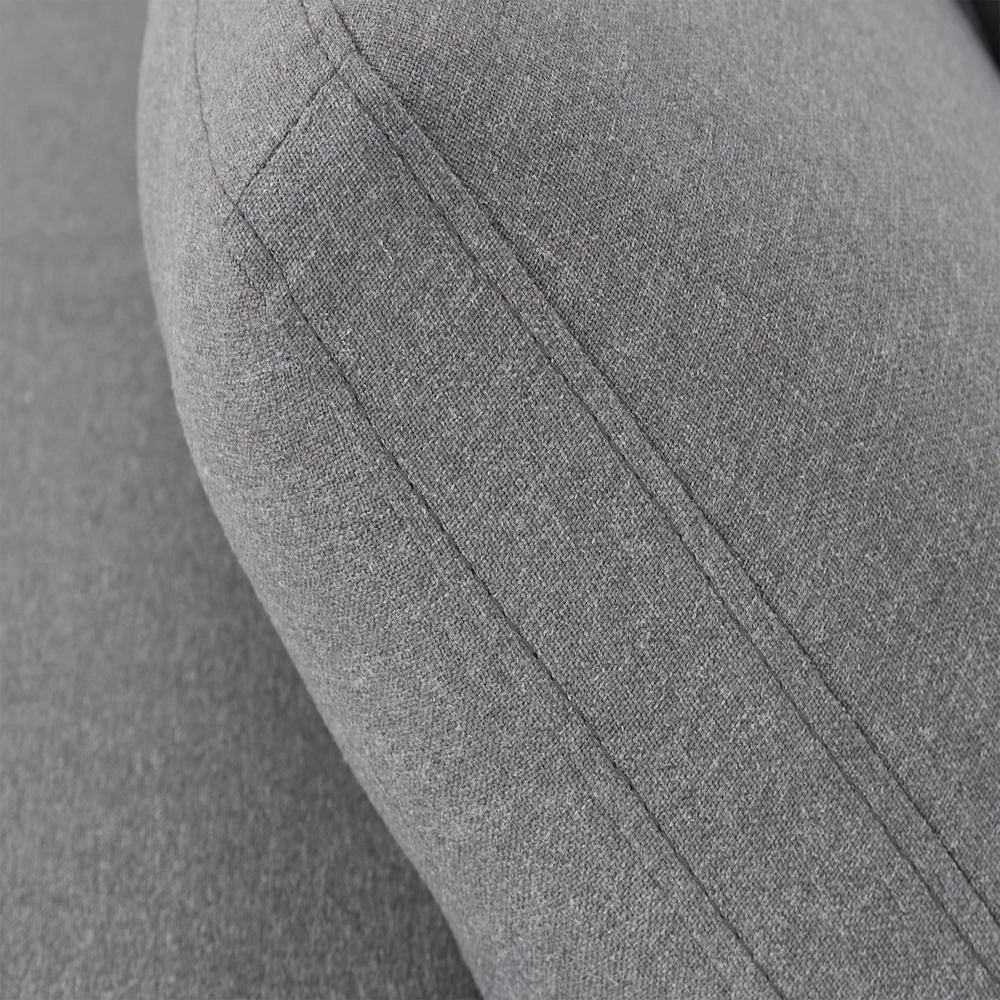 80 in. Gray Linen Weave Down Blend 2 Seat Loveseat by HomeSullivan - Image 7