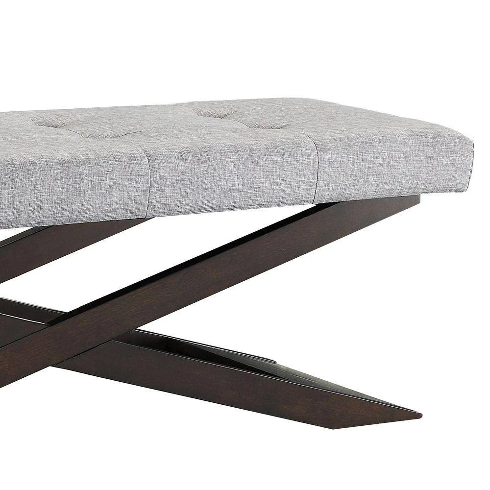 Spencer Gray Bench by HomeSullivan - Image 4