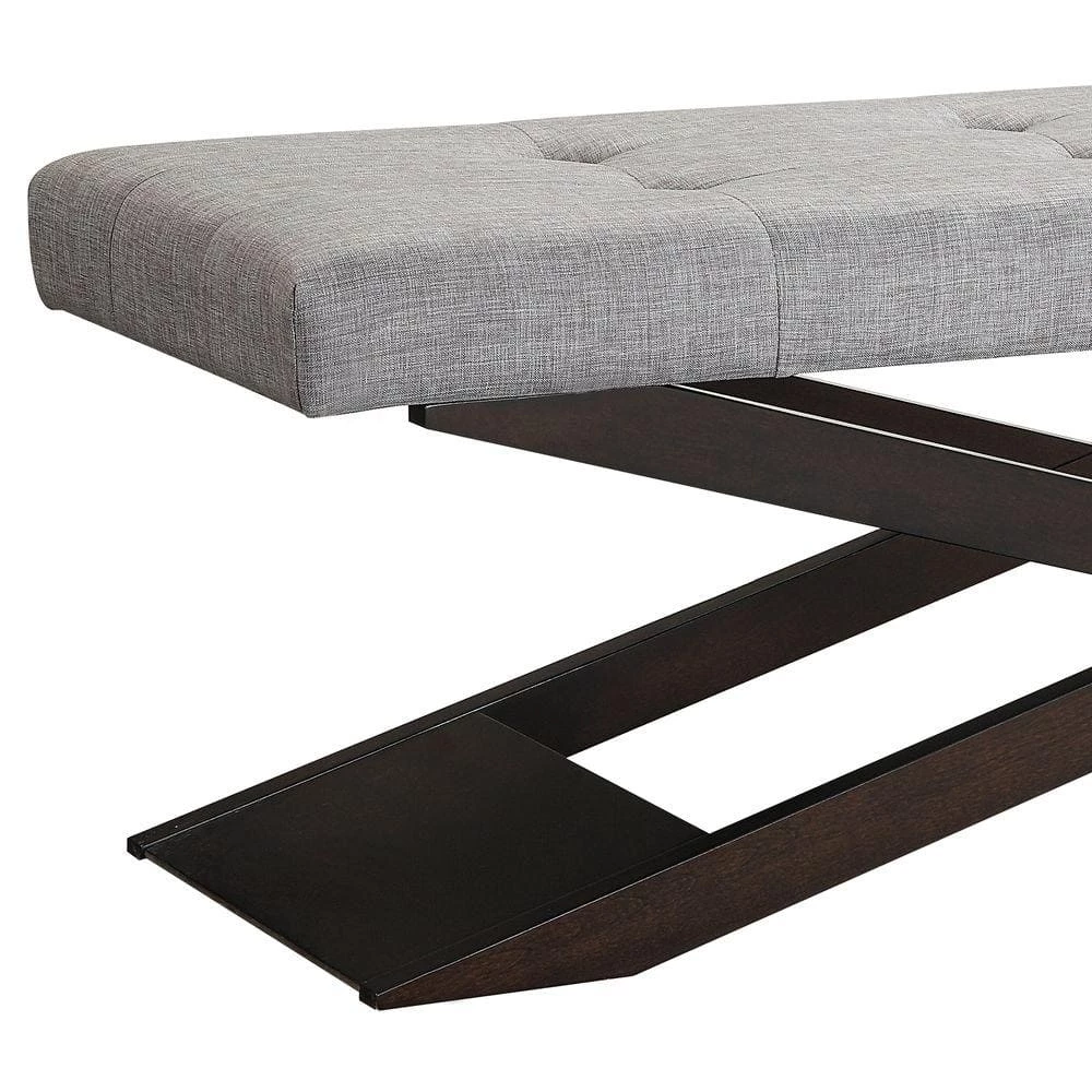 Spencer Gray Bench by HomeSullivan - Image 2