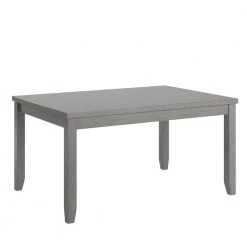 60 in. Rectangle Grey Solid Wood Dining Table with 2-Drawers by HomeSullivan