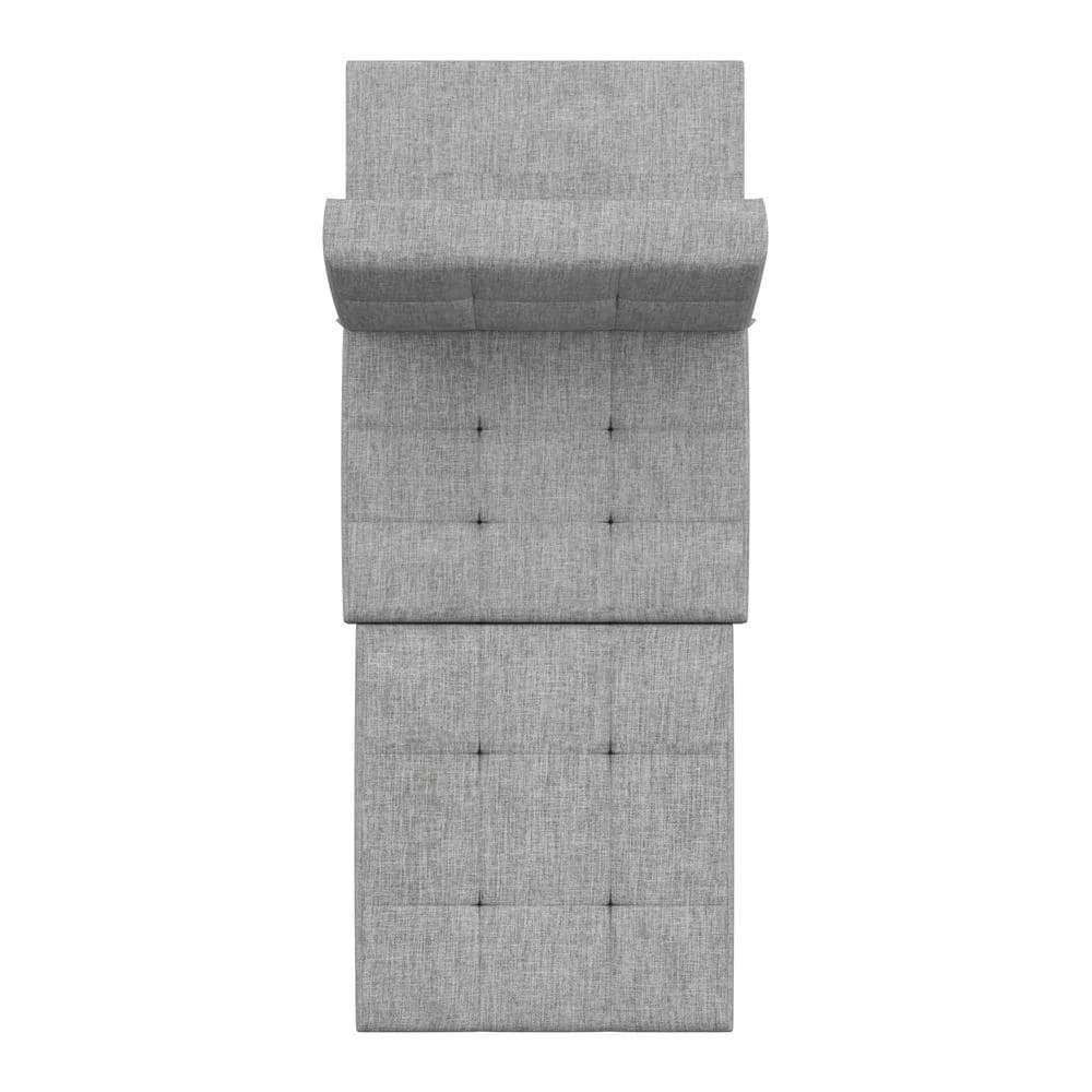 Light Grey Convertible Ottoman by HomeSullivan - Image 6