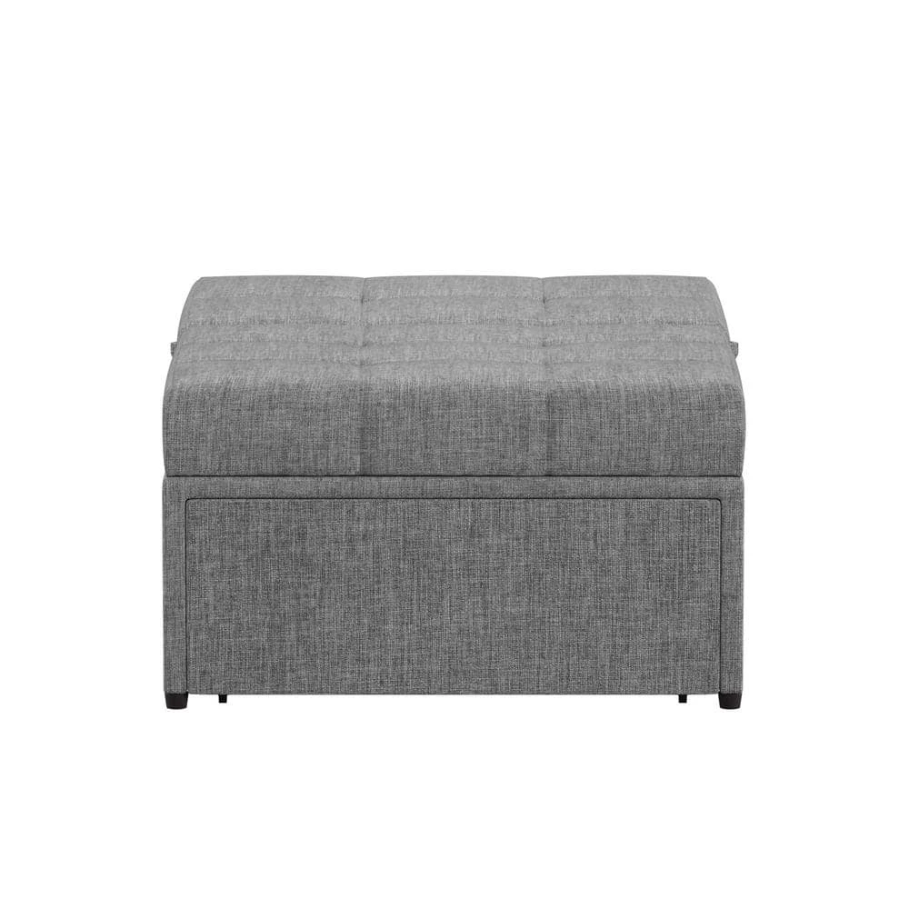 Light Grey Convertible Ottoman by HomeSullivan - Image 8