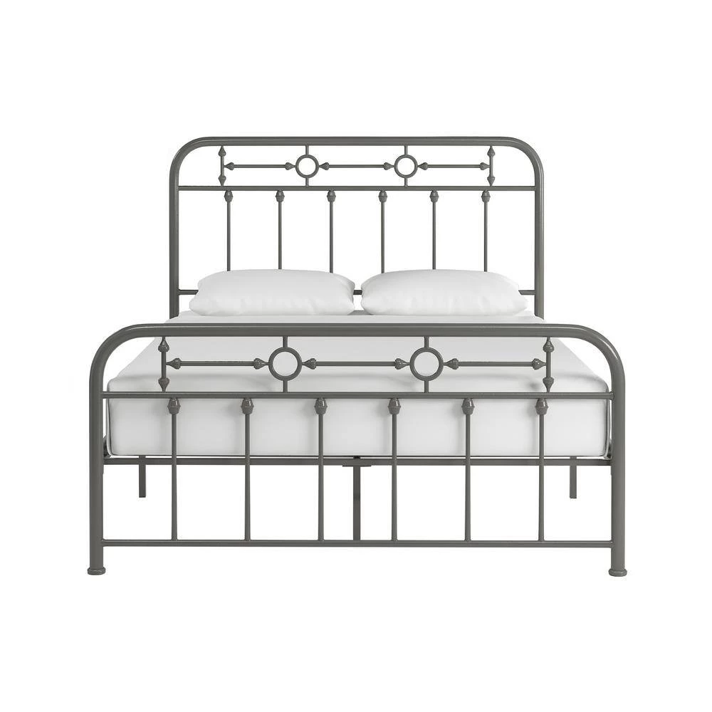 Grey Metal Spindle Full Platform Bed by HomeSullivan - Image 5