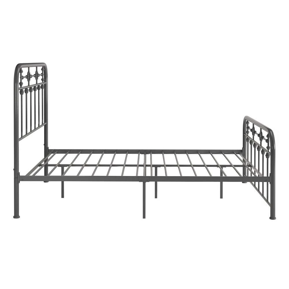 Grey Metal Spindle Full Platform Bed by HomeSullivan - Image 6