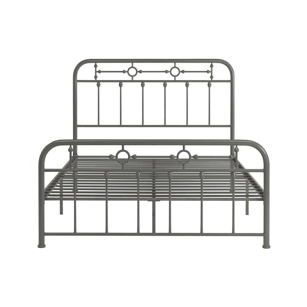 Grey Metal Spindle Full Platform Bed by HomeSullivan - Image 8