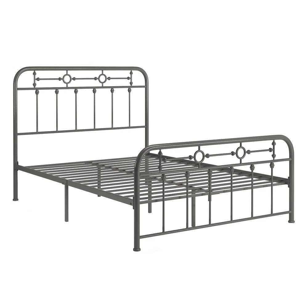 Grey Metal Spindle Full Platform Bed by HomeSullivan - Image 7