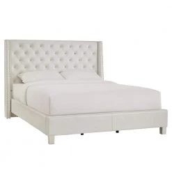 Venus Ivory Metallic Full Standard Bed by HomeSullivan