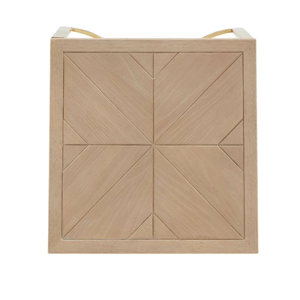 Natural and Gold Table by HomeSullivan - Image 5