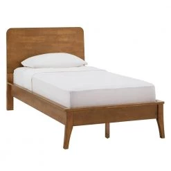 Oak Finish Wood Twin Platform Bed by HomeSullivan