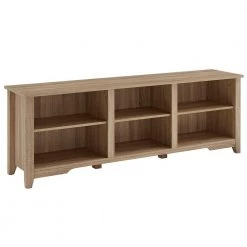 70 in. Oak Tv Stand Fits TV's up to 78 in. by HomeSullivan