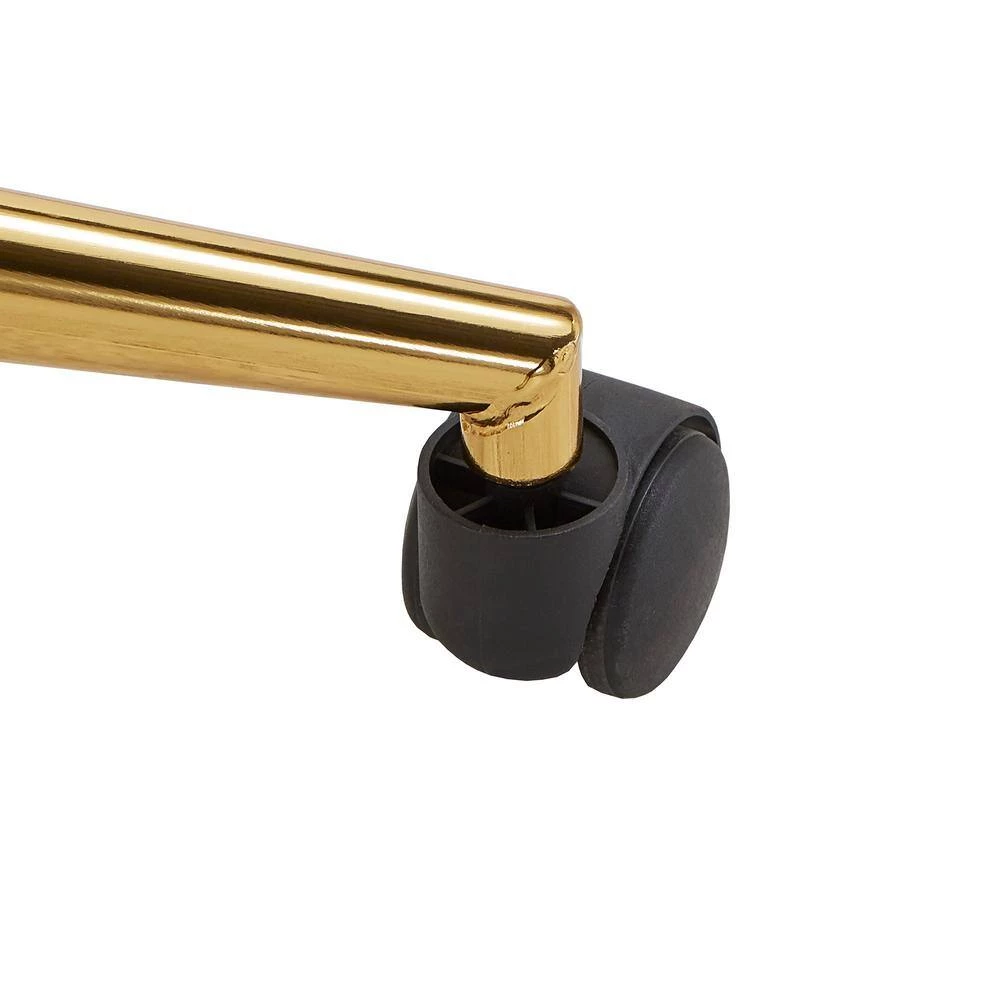 Pink Velvet Seashell Office Chair by HomeSullivan - Image 7