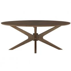 47.2 in. Mid-Century Walnut Wood Finish Rectangle Coffee Table by HomeSullivan
