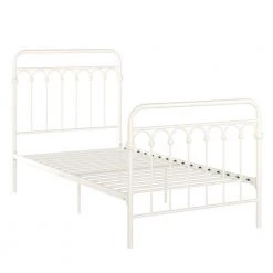 White Metal Arches Twin Platform Bed by HomeSullivan