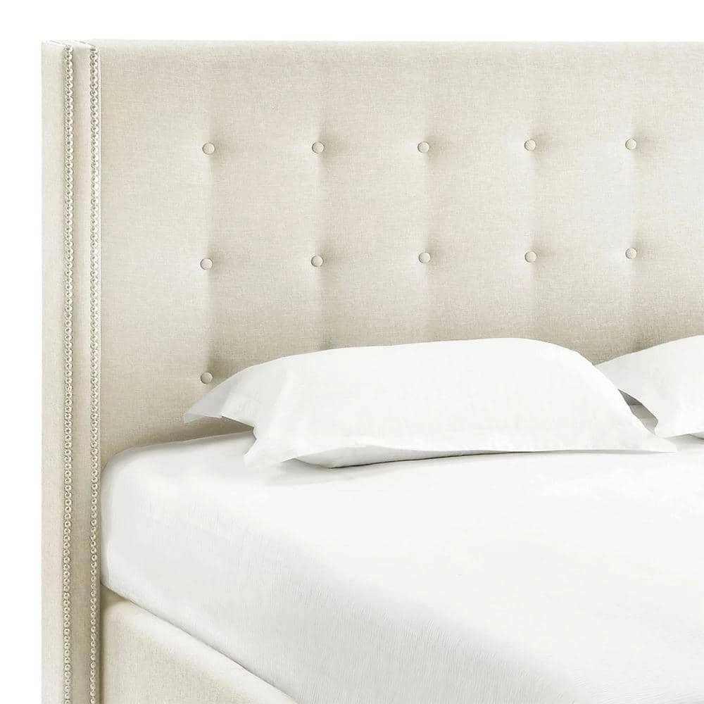 Franklin Park White Queen Upholstered Bed by HomeSullivan - Image 3
