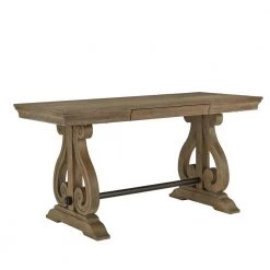 Wire Brushed Oak 1-Drawer Writing Desk by HomeSullivan