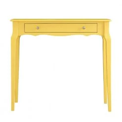 36 in. Banana Yellow 1-Drawer Rectangle Wood Accent Console Sofa Table by HomeSullivan