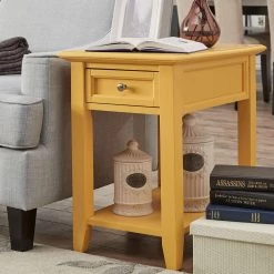 Harrison Yellow Side Table by HomeSullivan